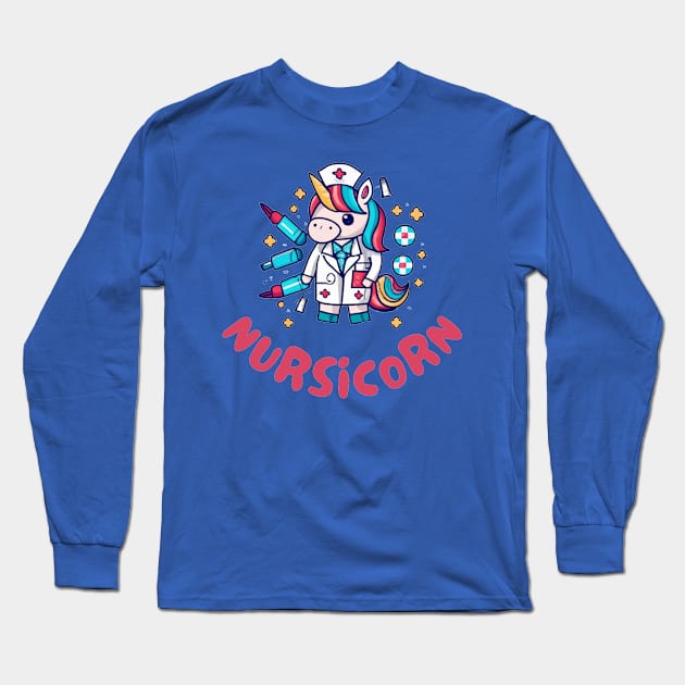 Nursicorn Long Sleeve T-Shirt by IOANNISSKEVAS